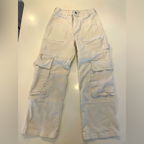 Cream carpenter pants size S by Rue 21 - Picture 1 of 3